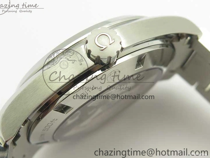 0228 FlexibleFit Aqua Terra 150M SS VSF 1:1 Best Edition Black Wave Textured Dial RG Hand on SS Bracelet A8500 Super Clone 8032